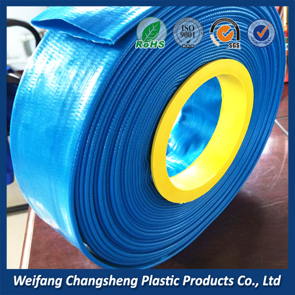 plastic lay flat hose manufacturer with different color and sizes